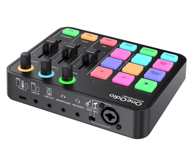OneOdio Mikser Audio i Karta dźwiękowa Solocaster - 1583926 - zdjęcie 4